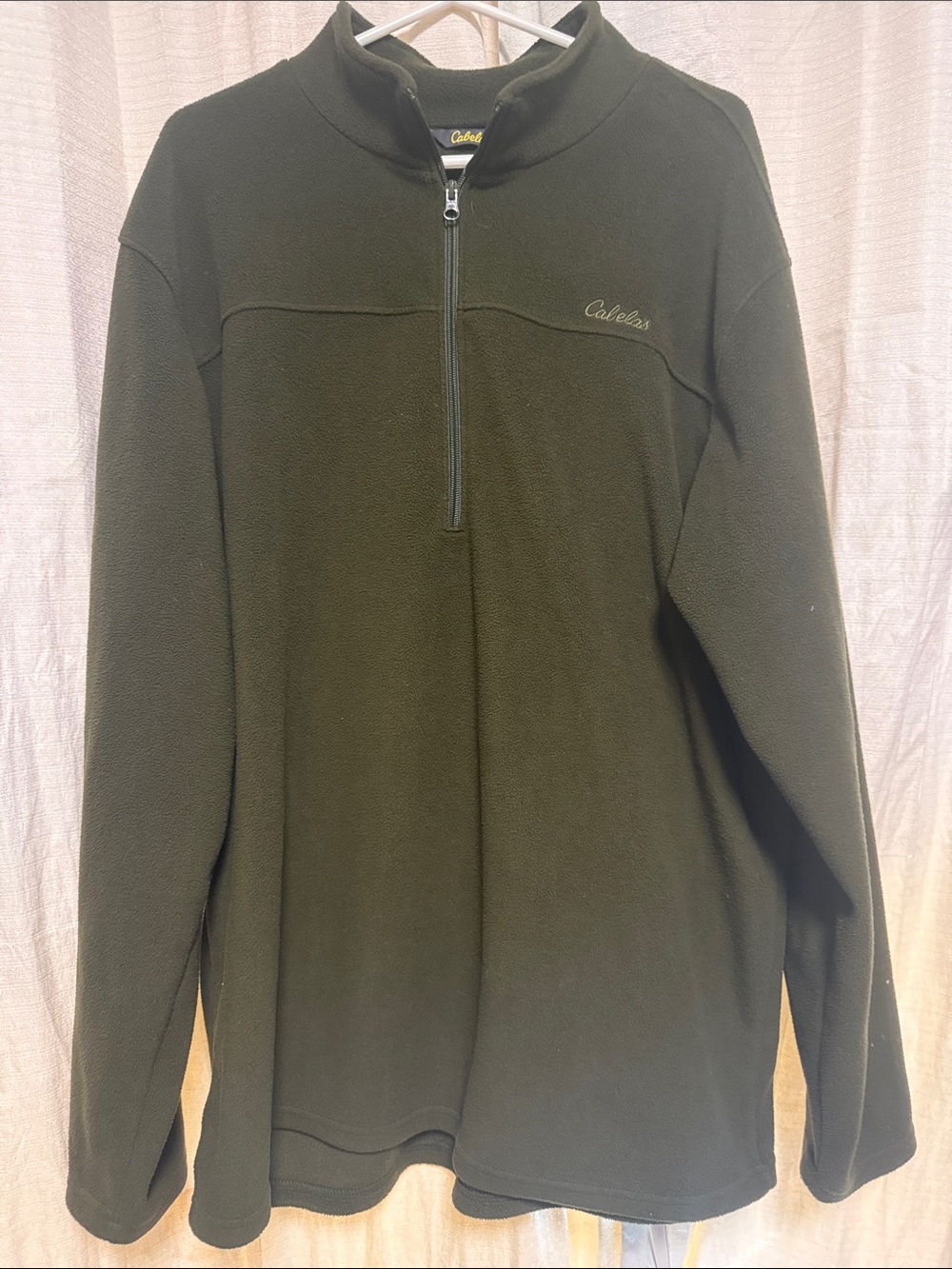 Cabela's Dark Olive Half-Zip Fleece Pullover